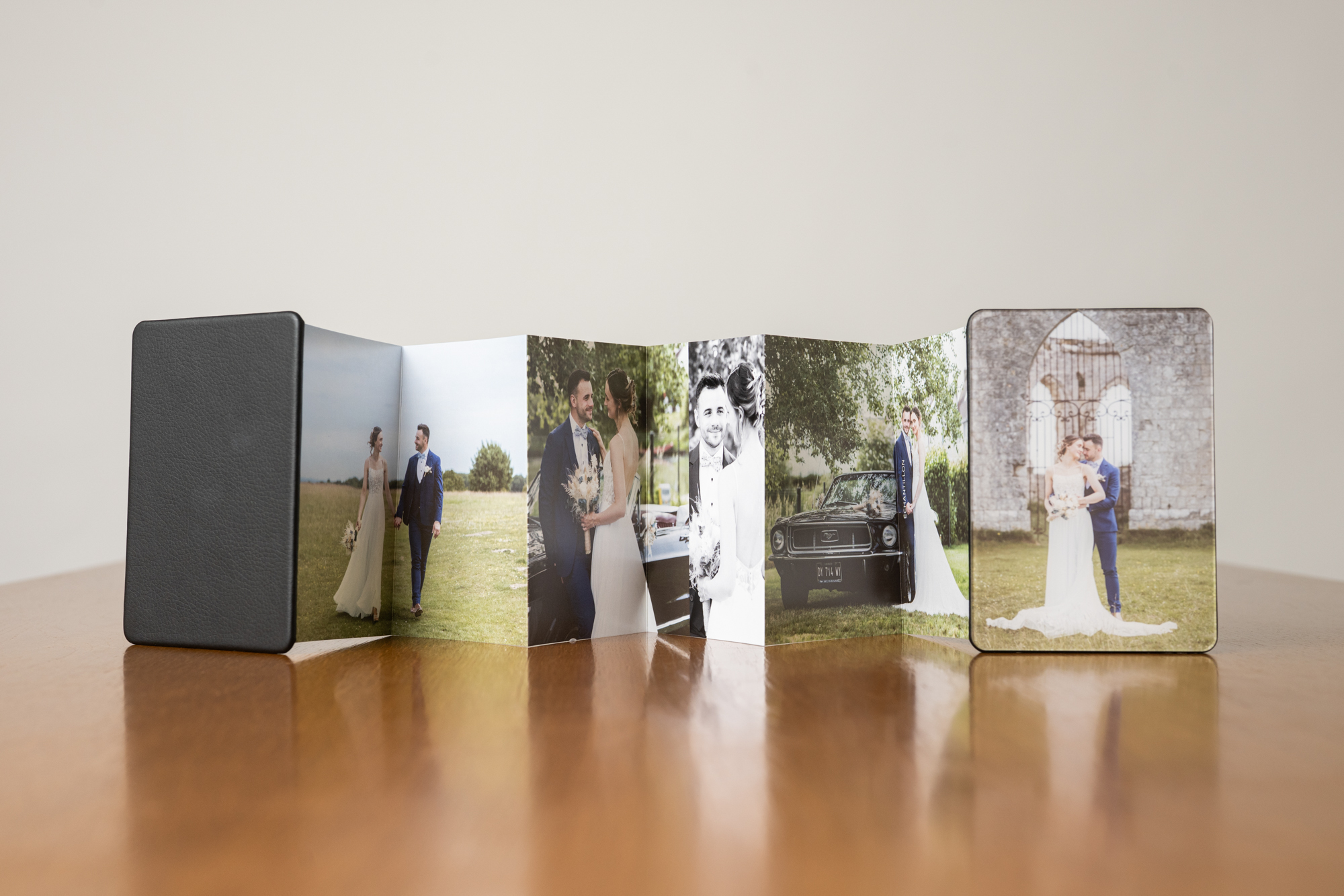 Mini livre accordéon plexi — insert plexi